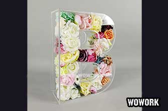 acrylic floral letter-15inch